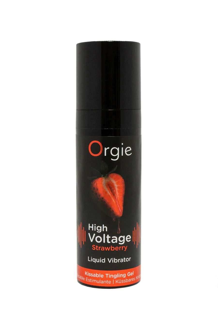 Orgie гель для массажа High Voltage Strawberry с усиленным эффектом вибрации, 15 мл.