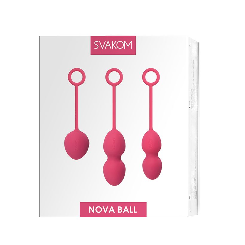 Svakom Nova Ball вагинальные шарики со смещенным центром тяжести, Розовый