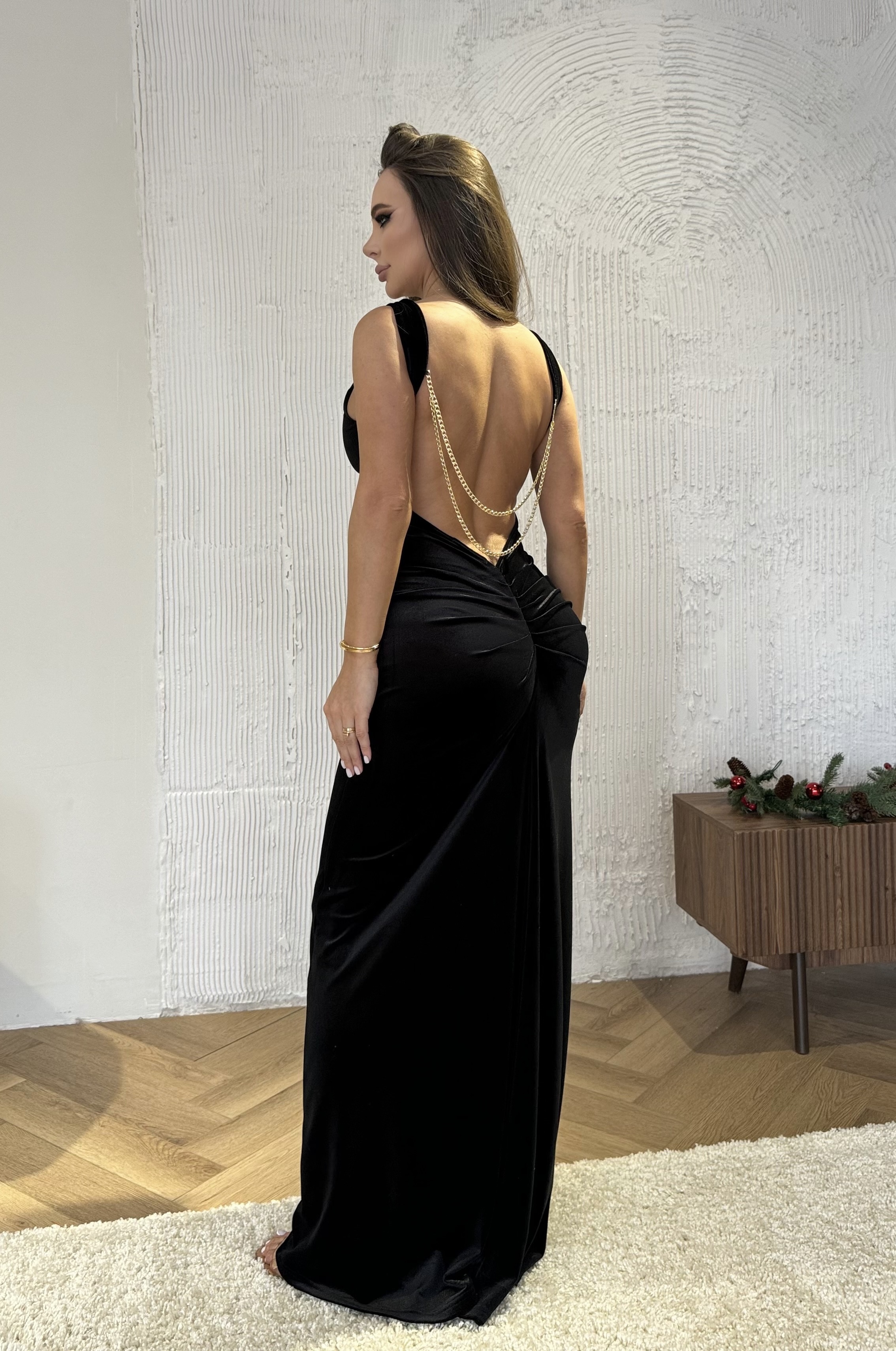 Instinto сорочка макси Efik, Черный*