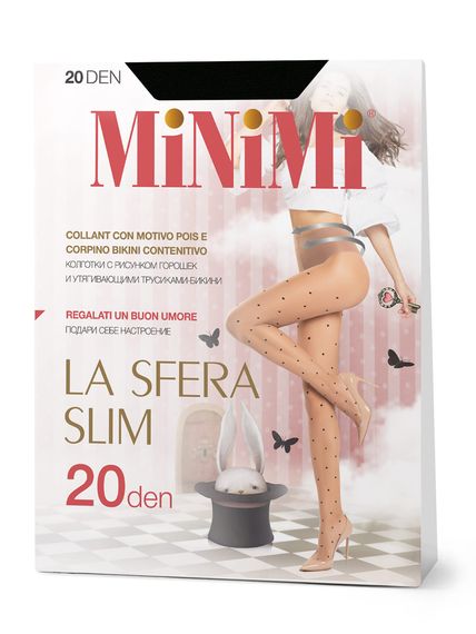 Minimi колготки La Sfera Slim 20 den (чз), Черный