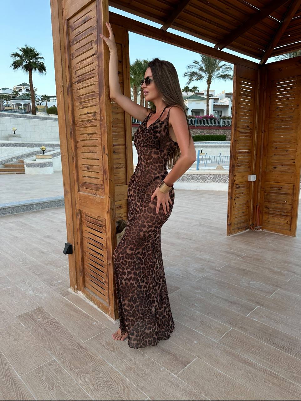 Instinto сорочка макси Haley, Леопард