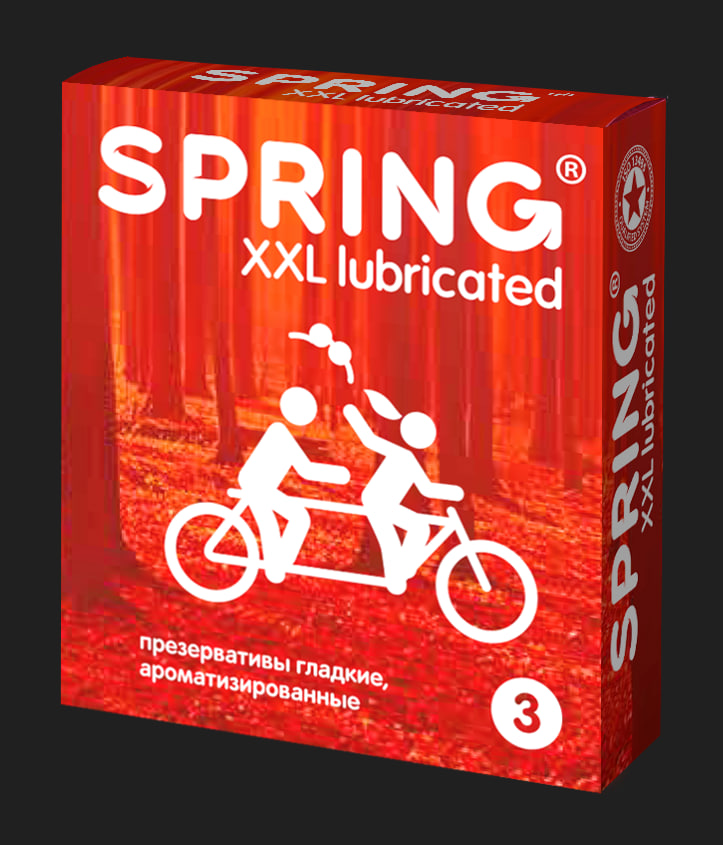 Spring презервативы с ароматом шоколада XXL, 3 шт.