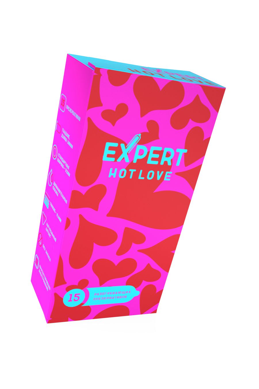 Expert презервативы с разогревающим эффектом Hot Love, 15 шт.