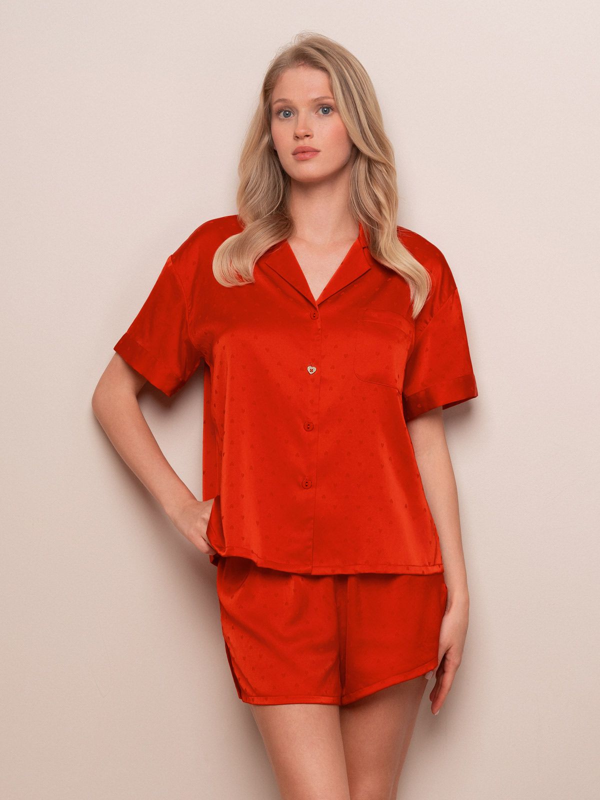 Indefini пижама 4284TBD (чз), Красный