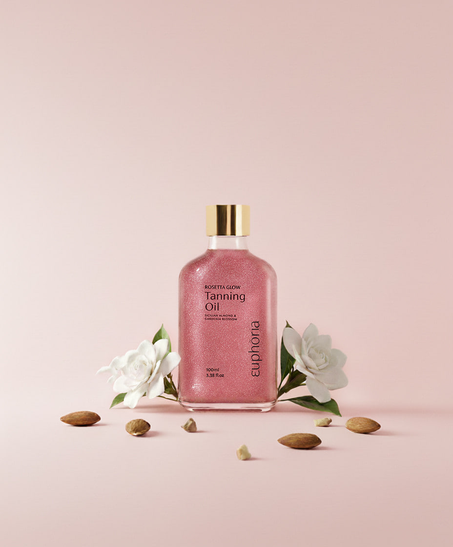 Euphoria масло-шиммер для загара Pink Sparkles, 100 мл.
