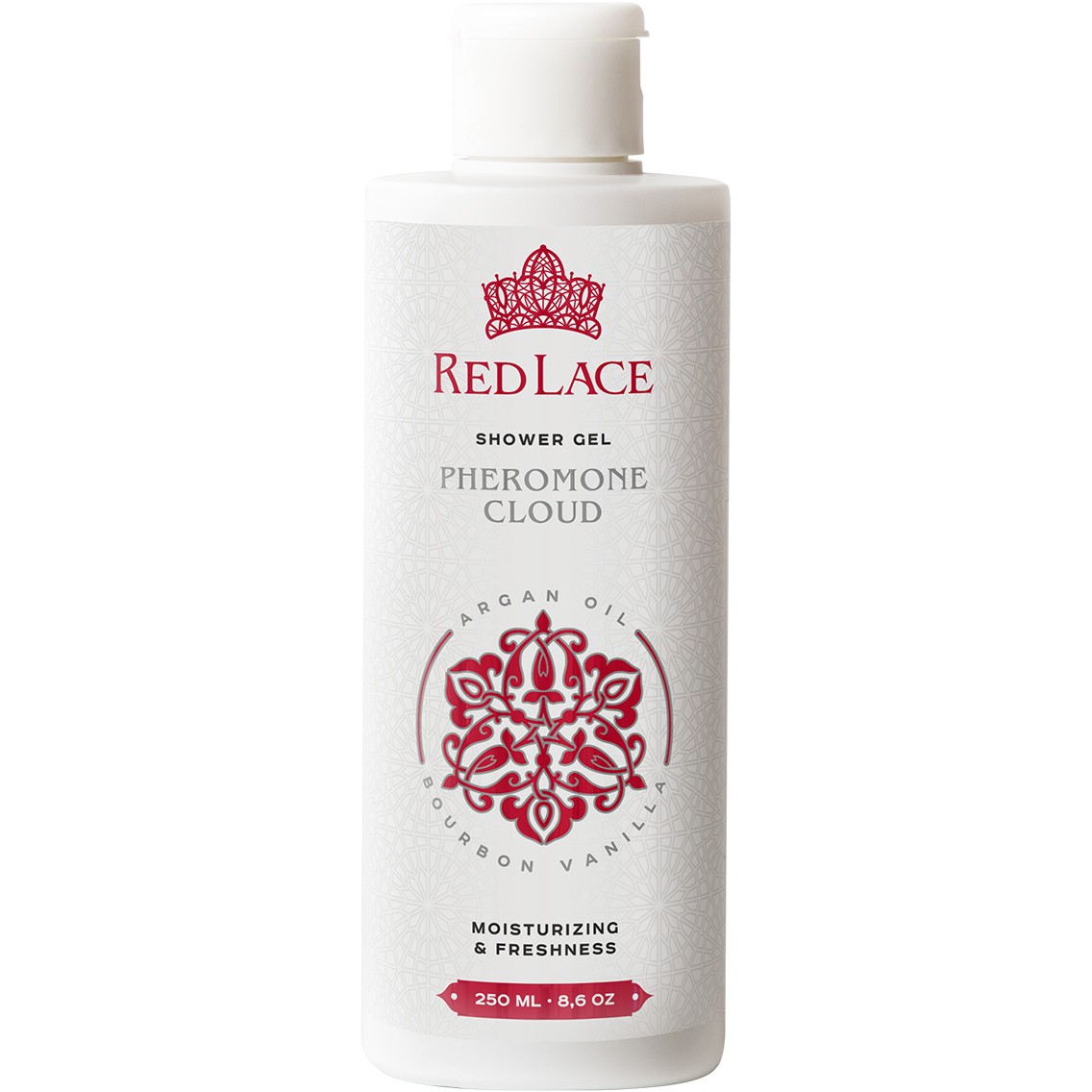 Red Lace Pheromone Cloud гель для душа с феромонами Бурбонская Ваниль и Аргановое Масло, 250 мл.