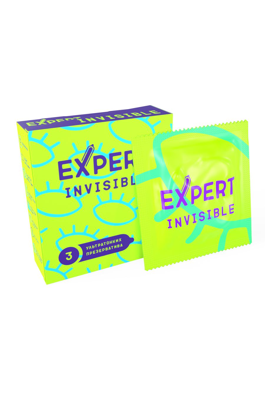 Expert презервативы ультратонкие Invisible, 3 шт.