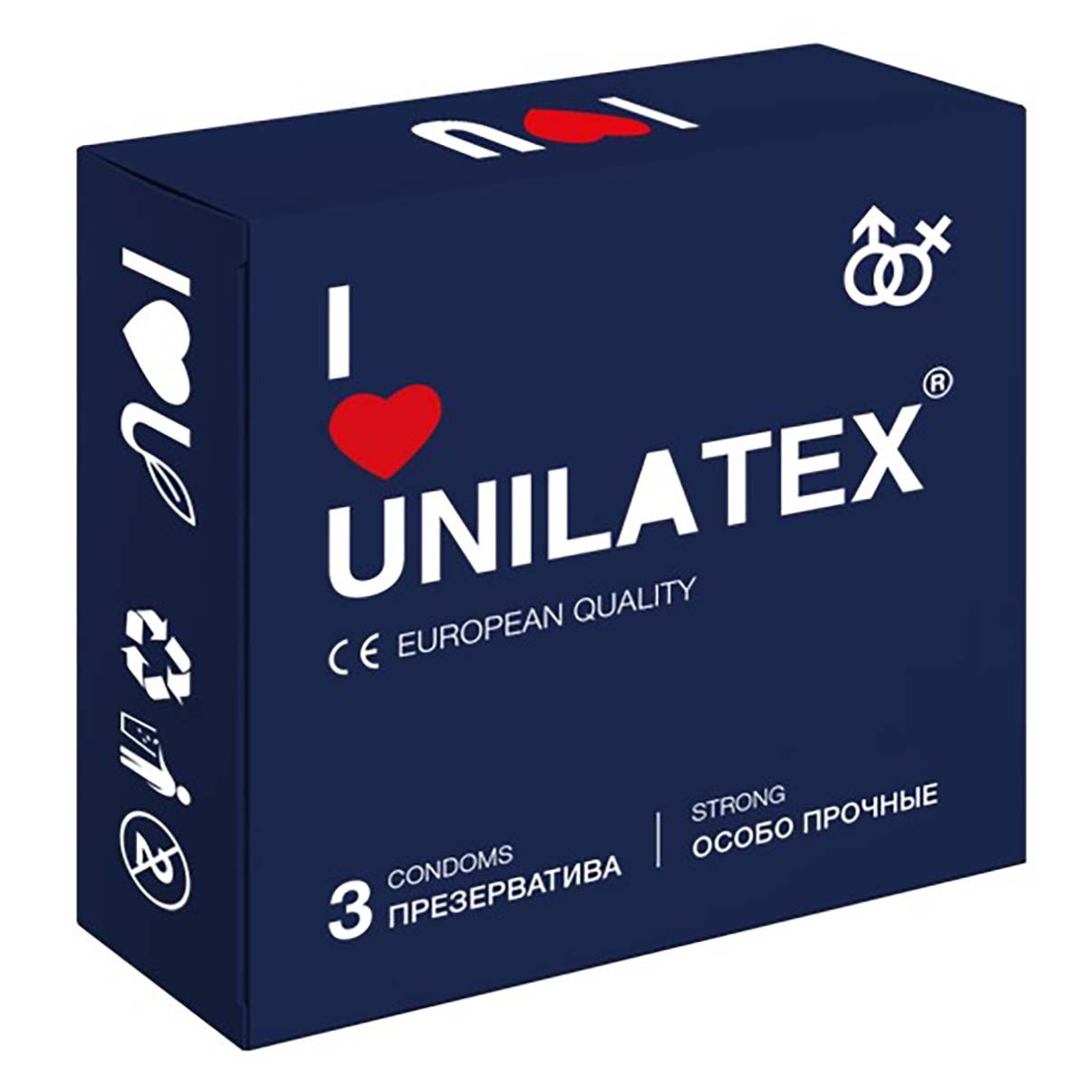 Unilatex ультратонкие презервативы Extra Strong, 3 шт.