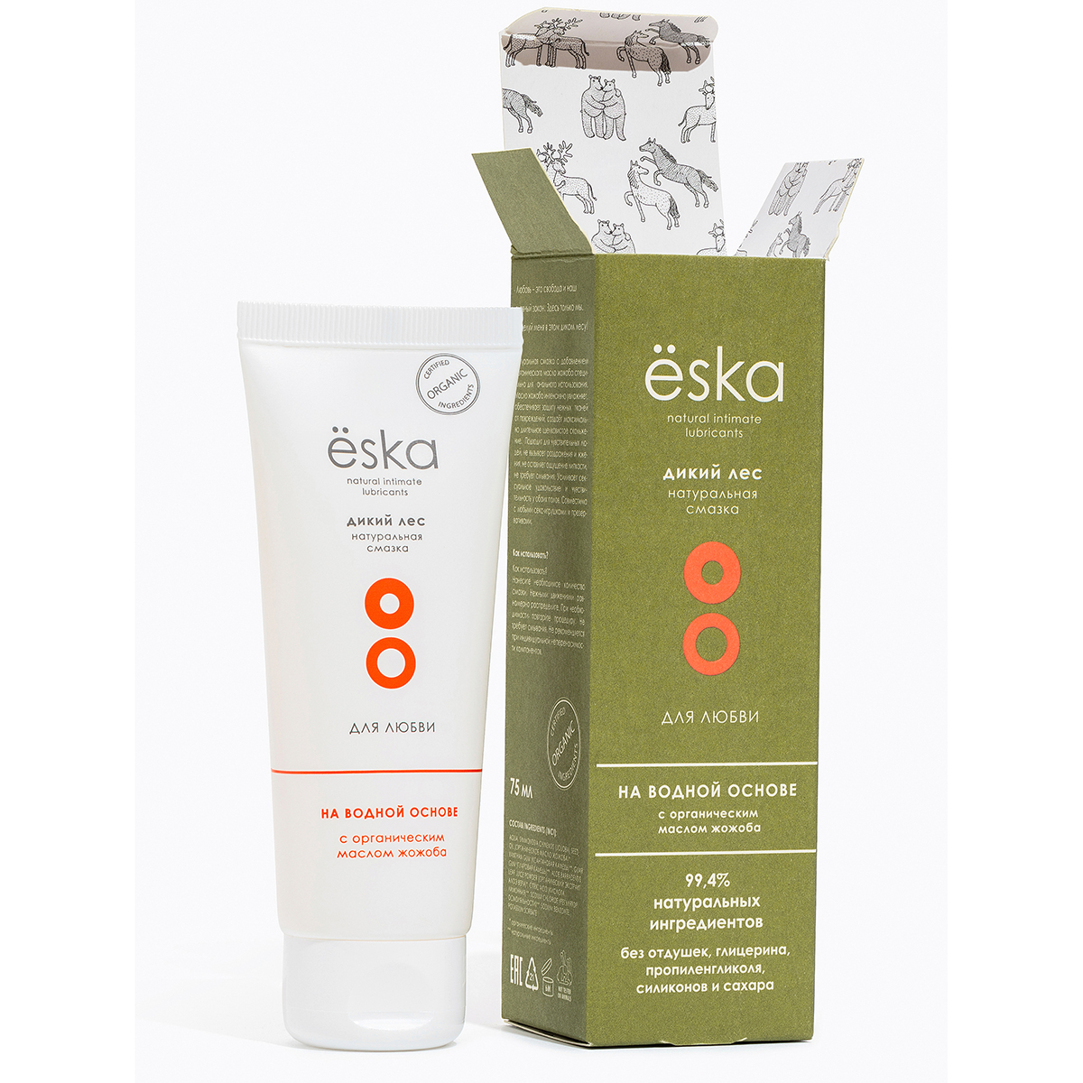Ёska водно-масляной основе с маслом жожоба Дикий лес, 75 мл.
