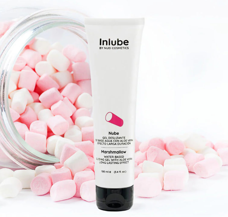 Nuei Inlube лубрикант с алоэ вера и ароматом Зефирок, 100 мл.