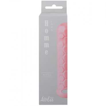 Lola Toys насадка Homme Long 9-12 см, Розовый