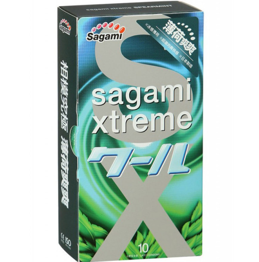 Sagami Xtreme презервативы латексные Spearmint, 10 шт.