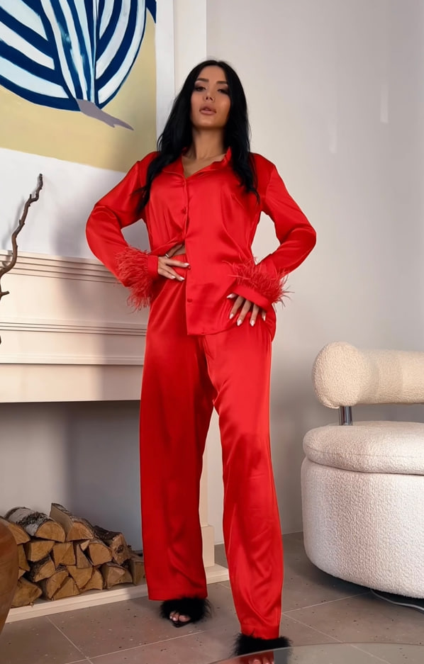 Instinto костюм Ostrich, Красный 