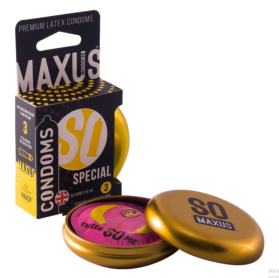 Maxus презервативы точечно-ребристые Speciall №3, 3 шт.