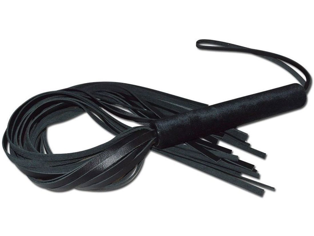 Sitabella кожаная плеть с жесткой ручкой - 63 см 4057-1, Черный