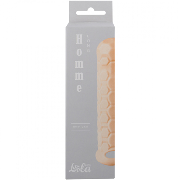 Lola Toys насадка Homme Long 9-12 см, Бежевый