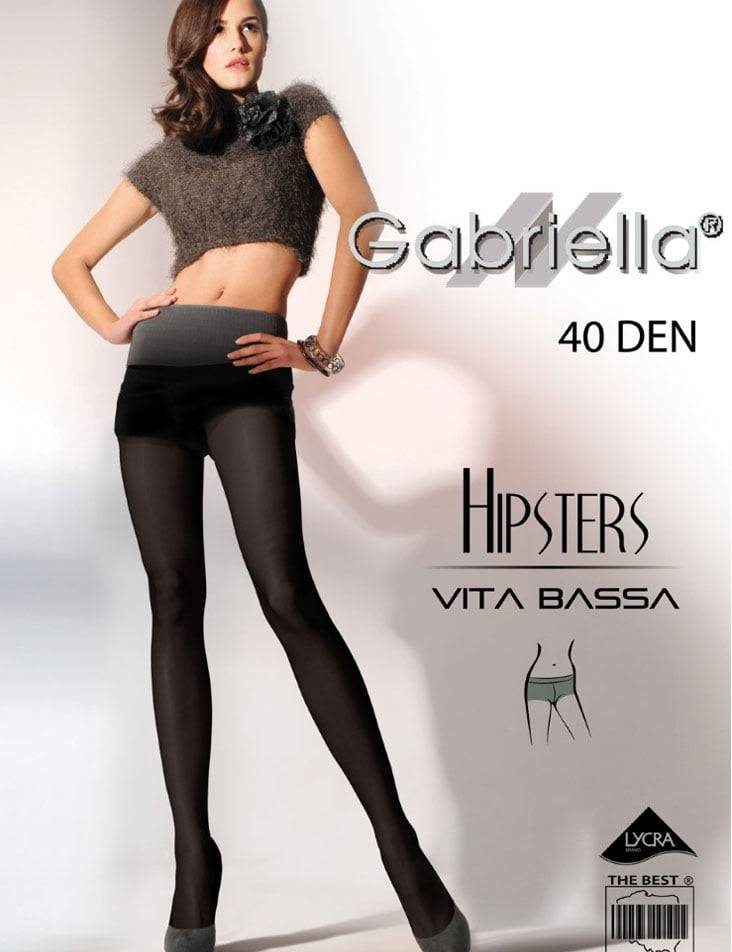 Gabriella колготки 115 HIPSTERS 40 den, Черный