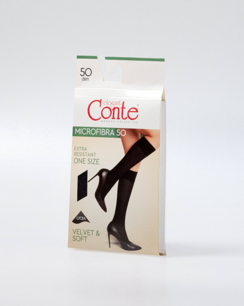 Conte гольфы MICROFIBRA 50 (чз), Черный