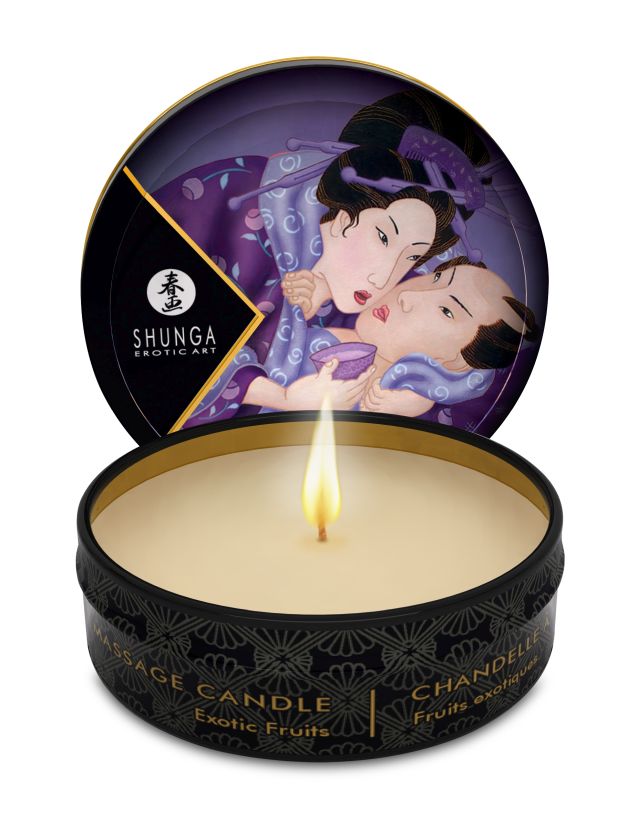 Shunga массажная свеча с ароматом Экзотических фруктов, 30 мл.