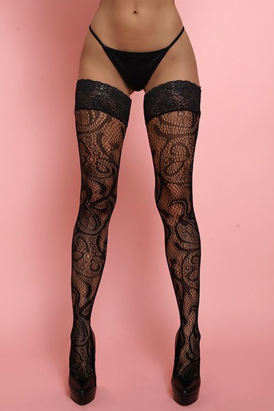 Amor EL чулки с поясом El Bohre 301 (чз), Черный