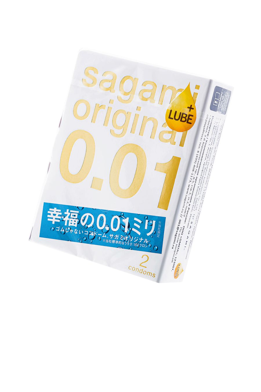 Sagami Original 0.01 Extra Lub с увеличенным количеством смазки, 1 шт.