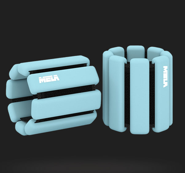 MELA утяжелители для рук и ног 2 x 1 кг, Голубой*