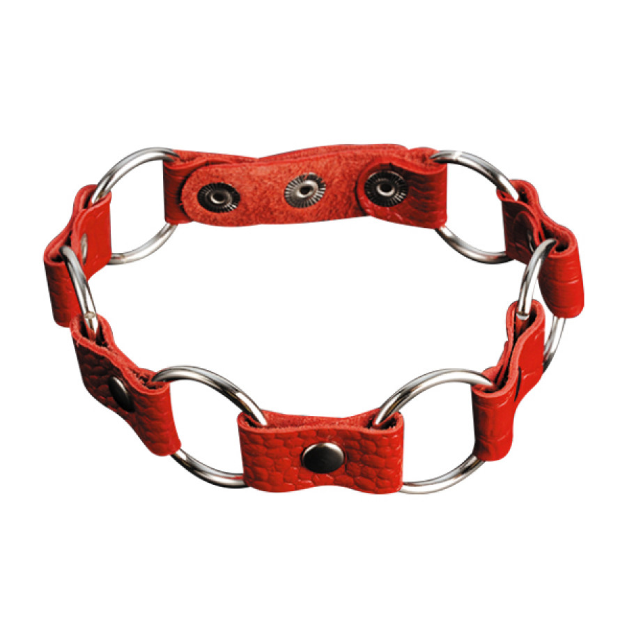 Sitabella ошейник металлическими кольцами 3112-2, Красный