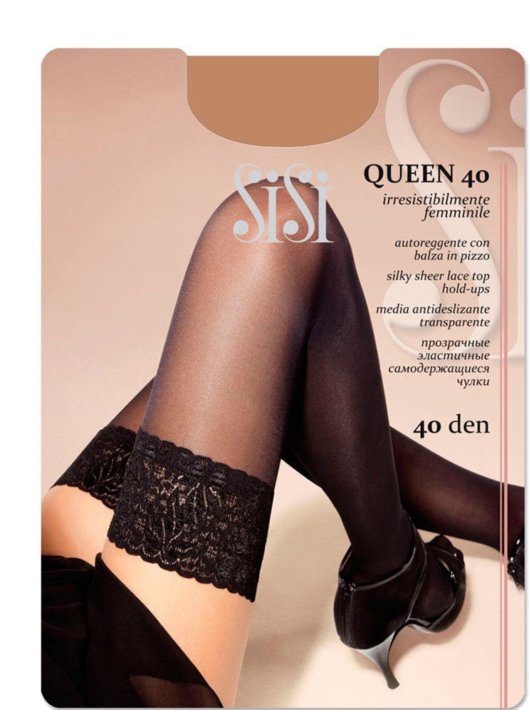 SiSi чулки Queen 40 den (чз), Черный