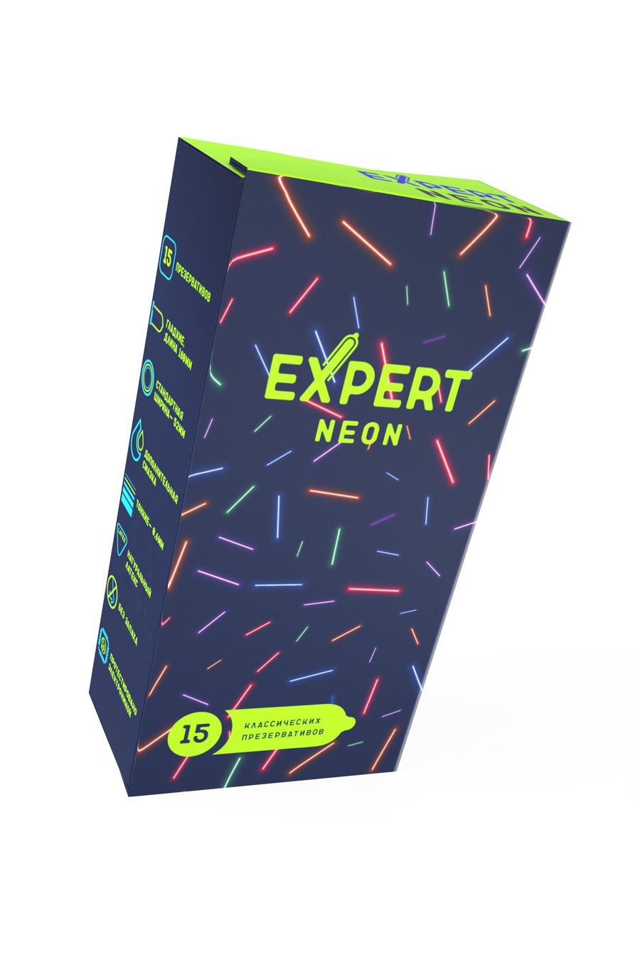 Expert презервативы светящиеся Neon, 15 шт.