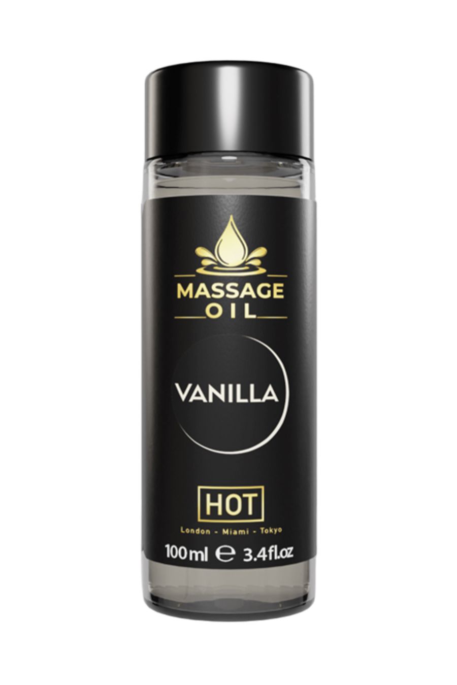 HOT массажное масло VANILLA с ароматом ванили, 100 мл.