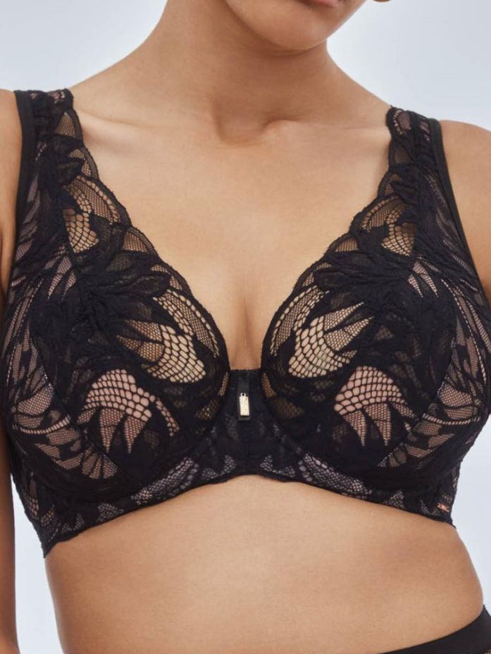 Alles бюст Boudoir M Bralette (чз), Черный