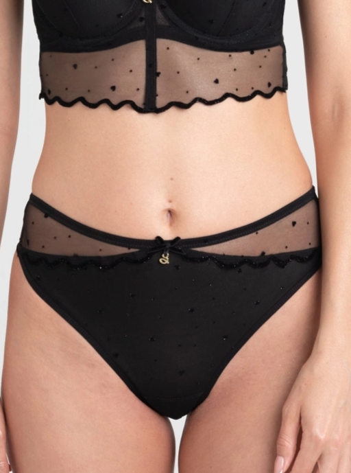 Samanta трусики бразильяно Melania М300 (чз), Черный