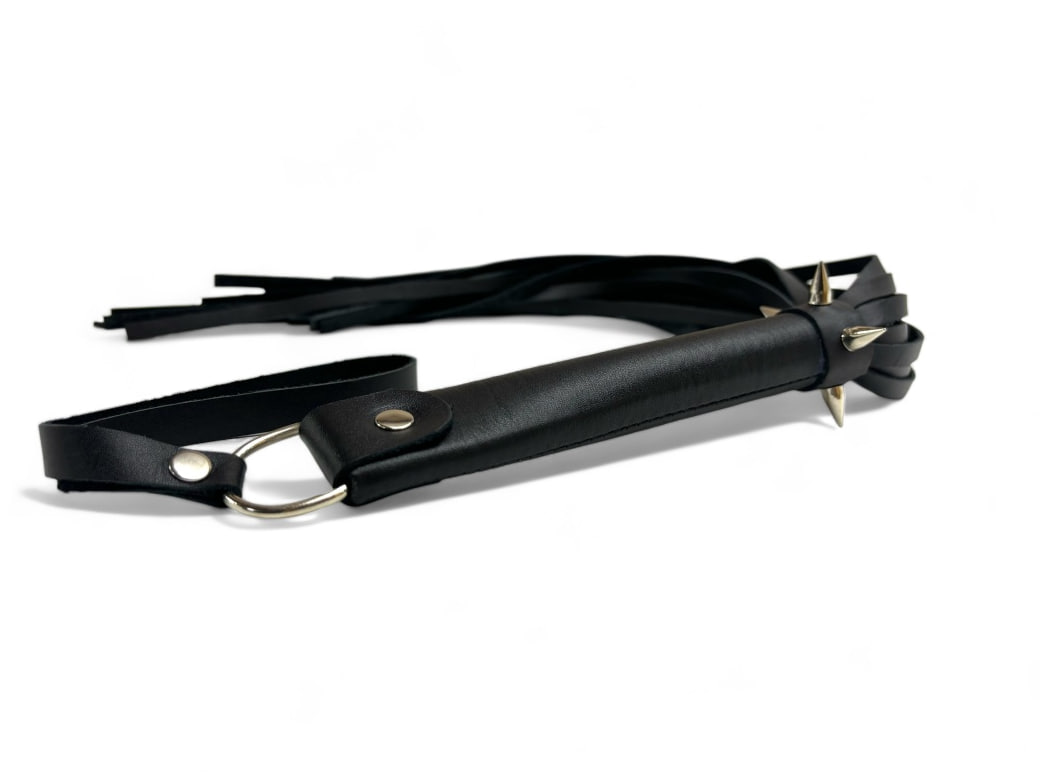 BDSM Арсенал плеть с шипами Risky Arsenal, Черный