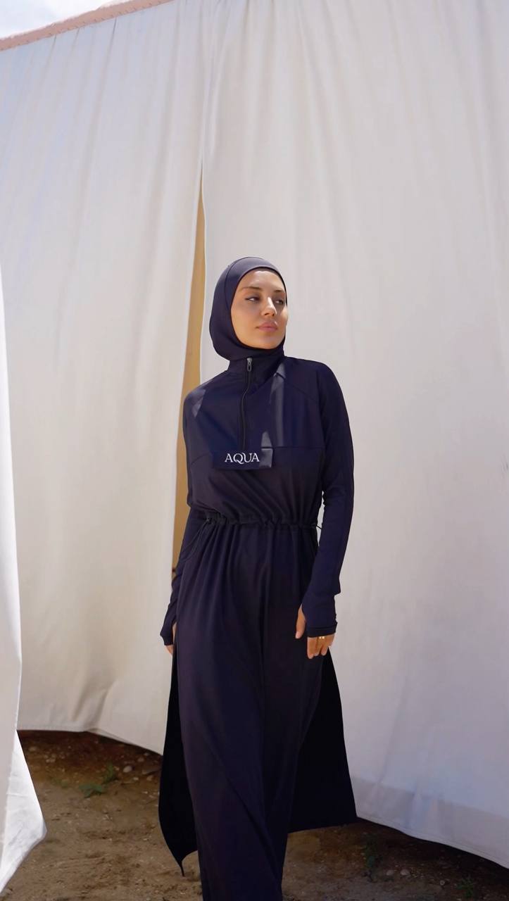 Instinto буркини костюм Trinity, Черный