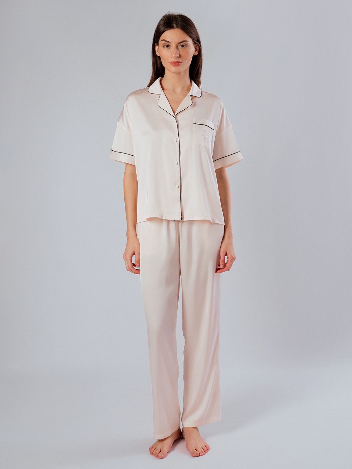 Indefini пижама 5007TBC (чз), Белый