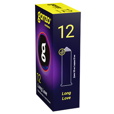 Ganzo презервативы Long Love, 12 шт.