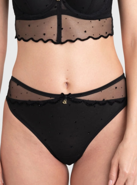 Samanta трусики бразильяно Melania М300 (чз), Черный