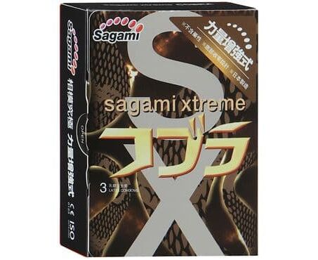 Sagami Xtreme презервативы суженные к основанию COBRA  - 3 шт.