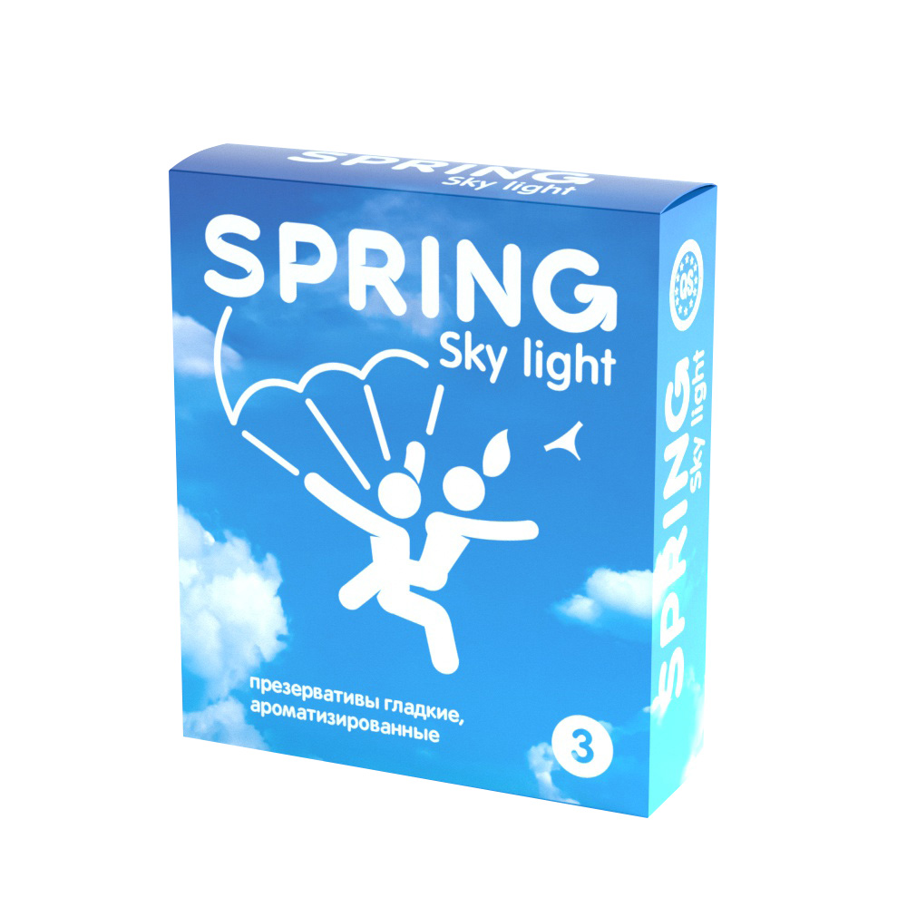 Spring презервативы ультра-тонкие Sky Light, 3 шт.