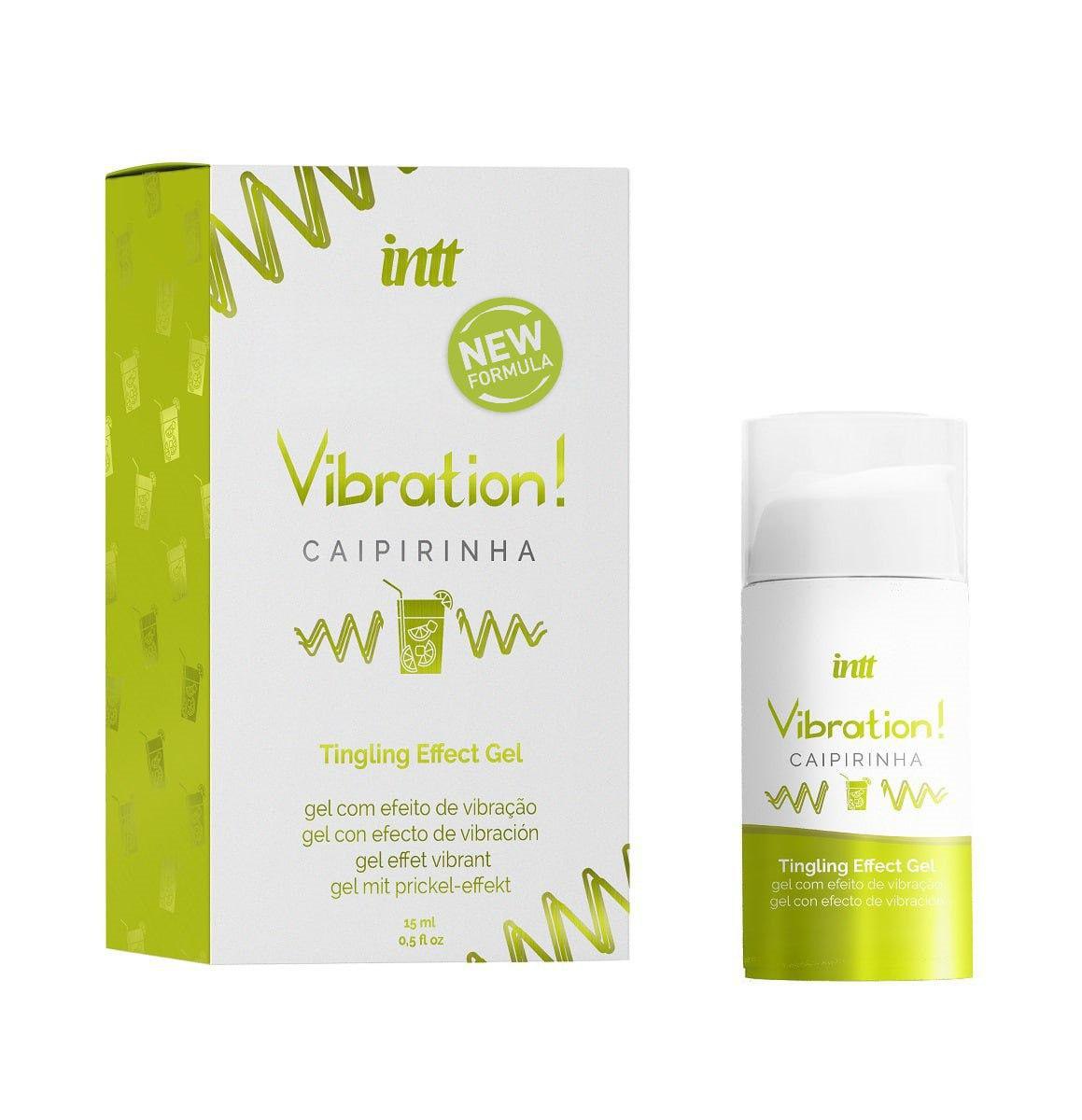 Intt жидкий гель с эффектом вибрации со вкусом Кайпиринья, 15 мл
