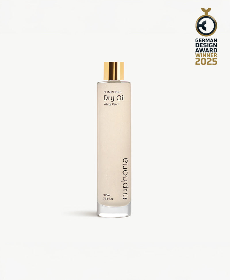 Euphoria сухое масло для тела с шиммером White Pearl, 100 мл.