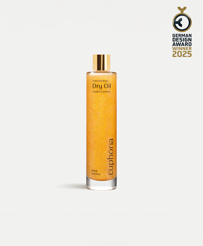 Euphoria сухое масло для тела с шиммером Golden Essence, 100 мл.