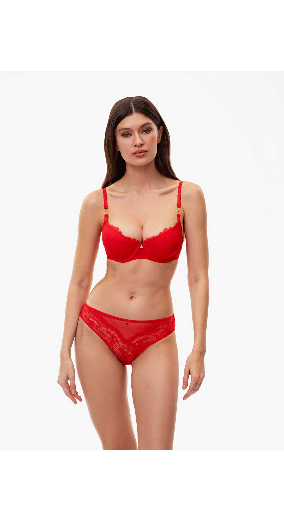 MELLE бюст балконет push-up Grazia ML1314, Красный