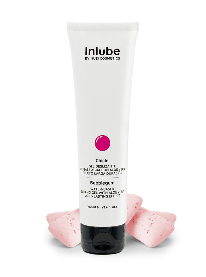 Nuei Inlube лубрикант с алоэ вера и ароматом Жвачки, 100 мл.