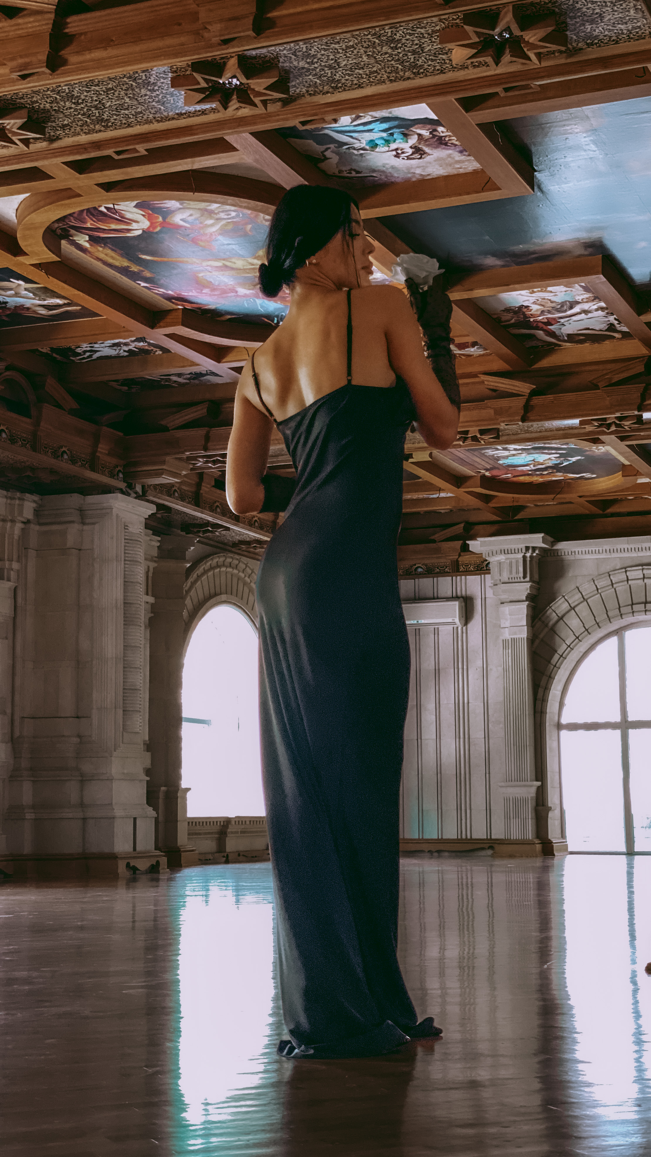 Instinto сорочка макси Perello, Черный 