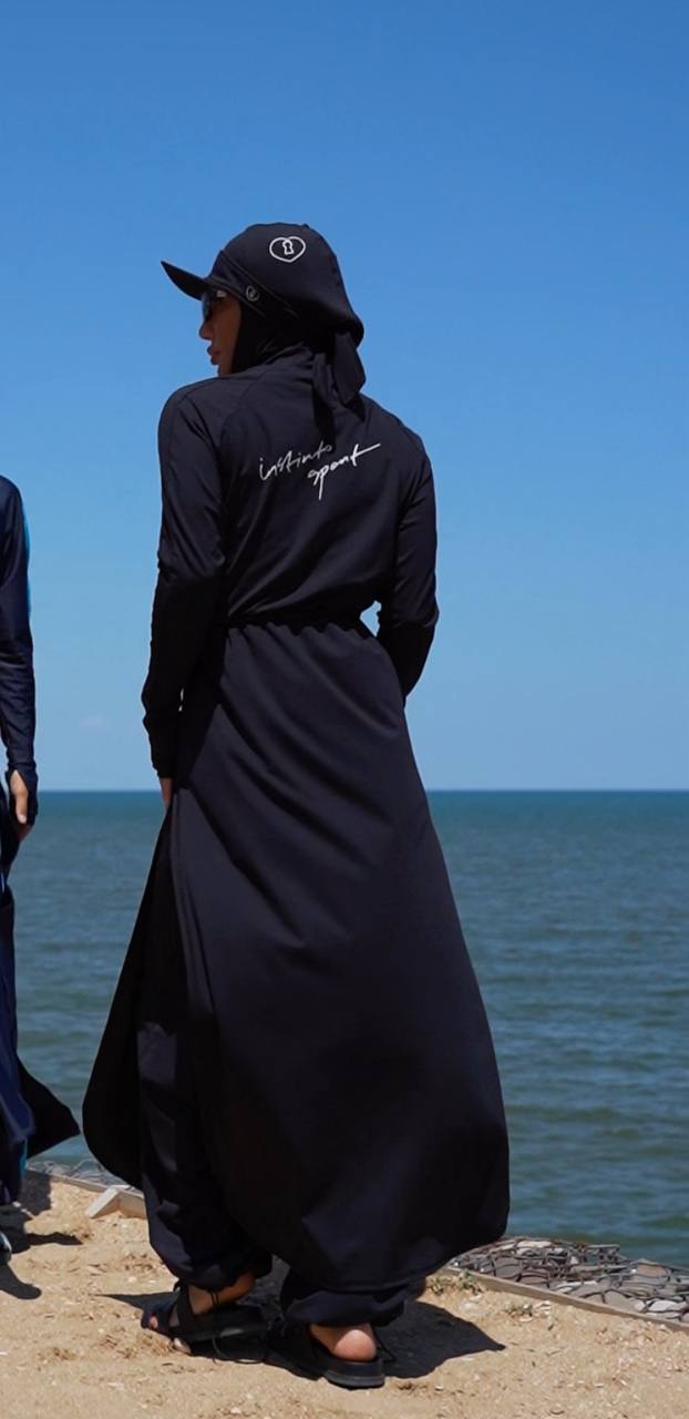 Instinto буркини костюм Alma, Черный