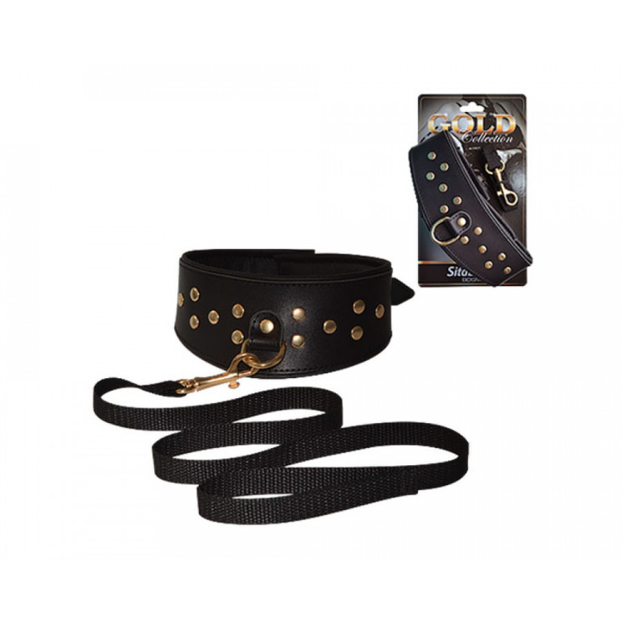 Sitabella ошейник с поводком 3120-1G, Черный