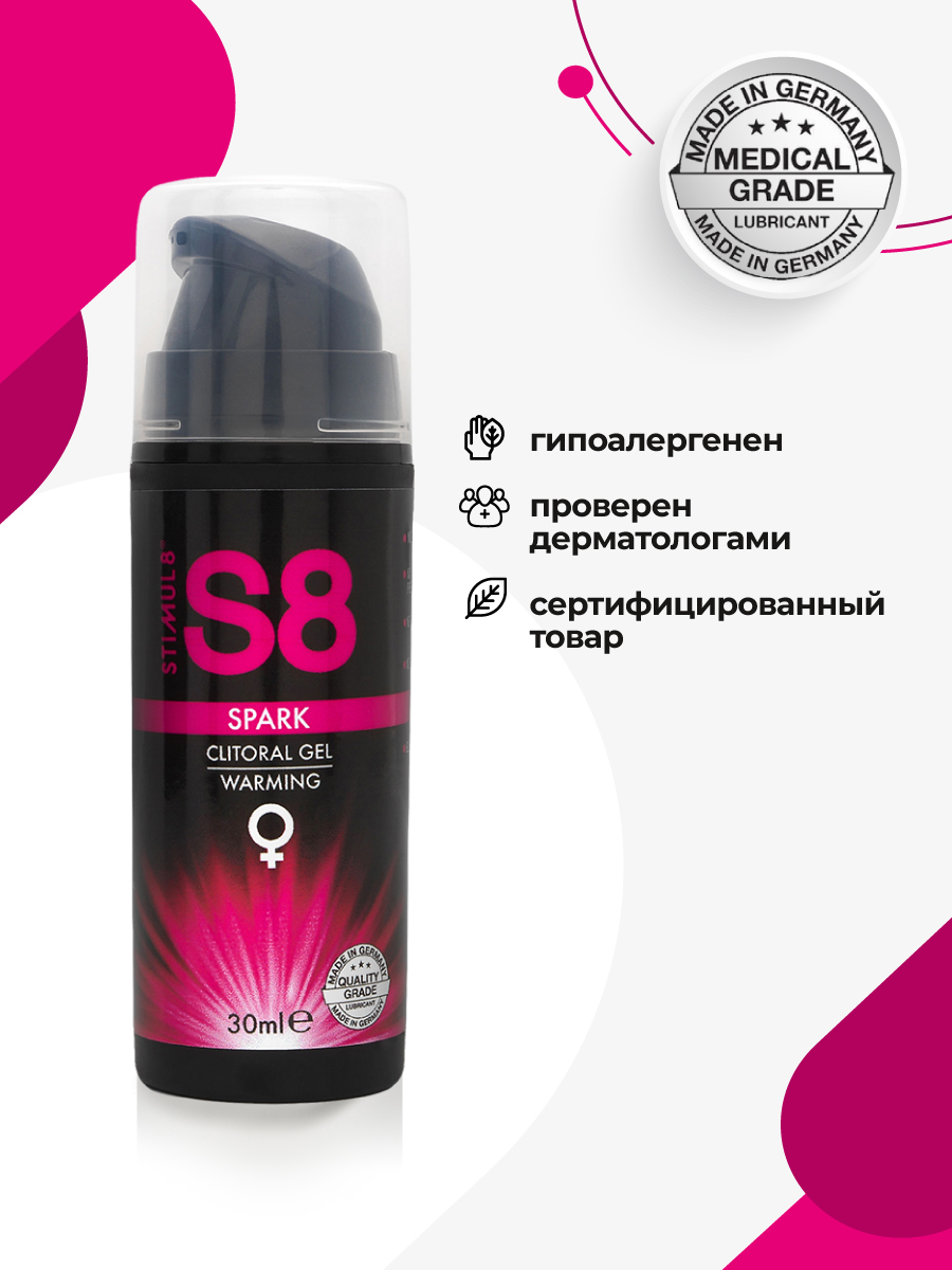 Stimul8 возбуждающий гель для клитора Spark Warming, 30 мл.