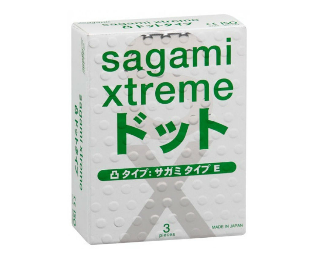 Sagami презервативы латексные Xtreme 0,02 Type-E, 3 шт