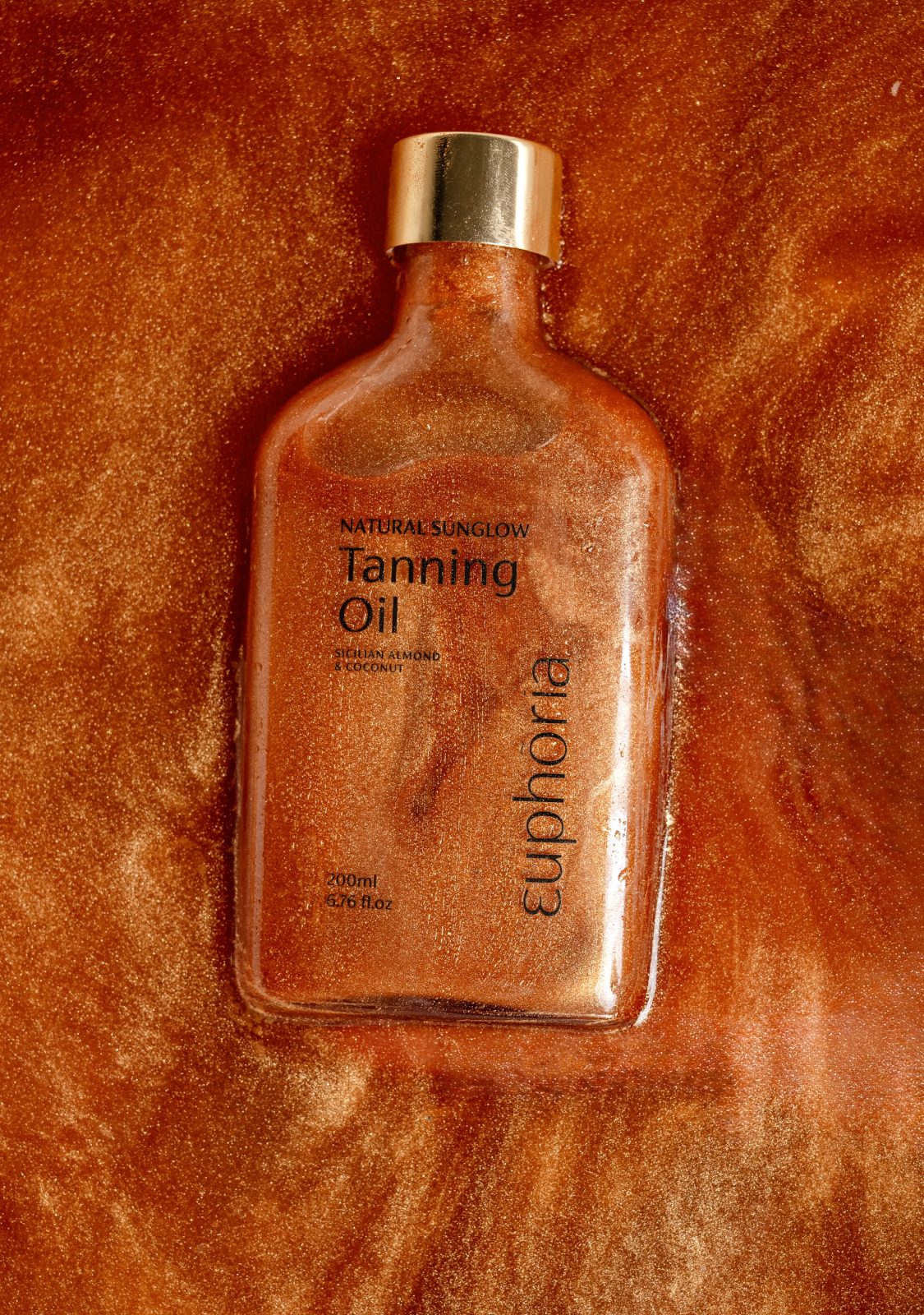 Euphoria масло-шиммер для загара Bronze Sparkles, 100 мл.